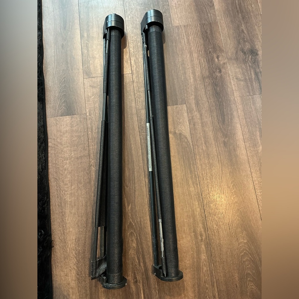 Set 2 Retract a Gate by: Smart Retract Black 52” baby pet gate Original lot of 2